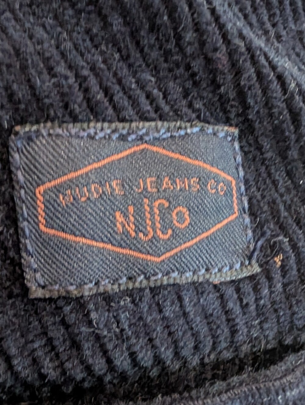 Nudie Jeans Easy Alvin Navy Cord Men's Pants - Picture 8 of 8